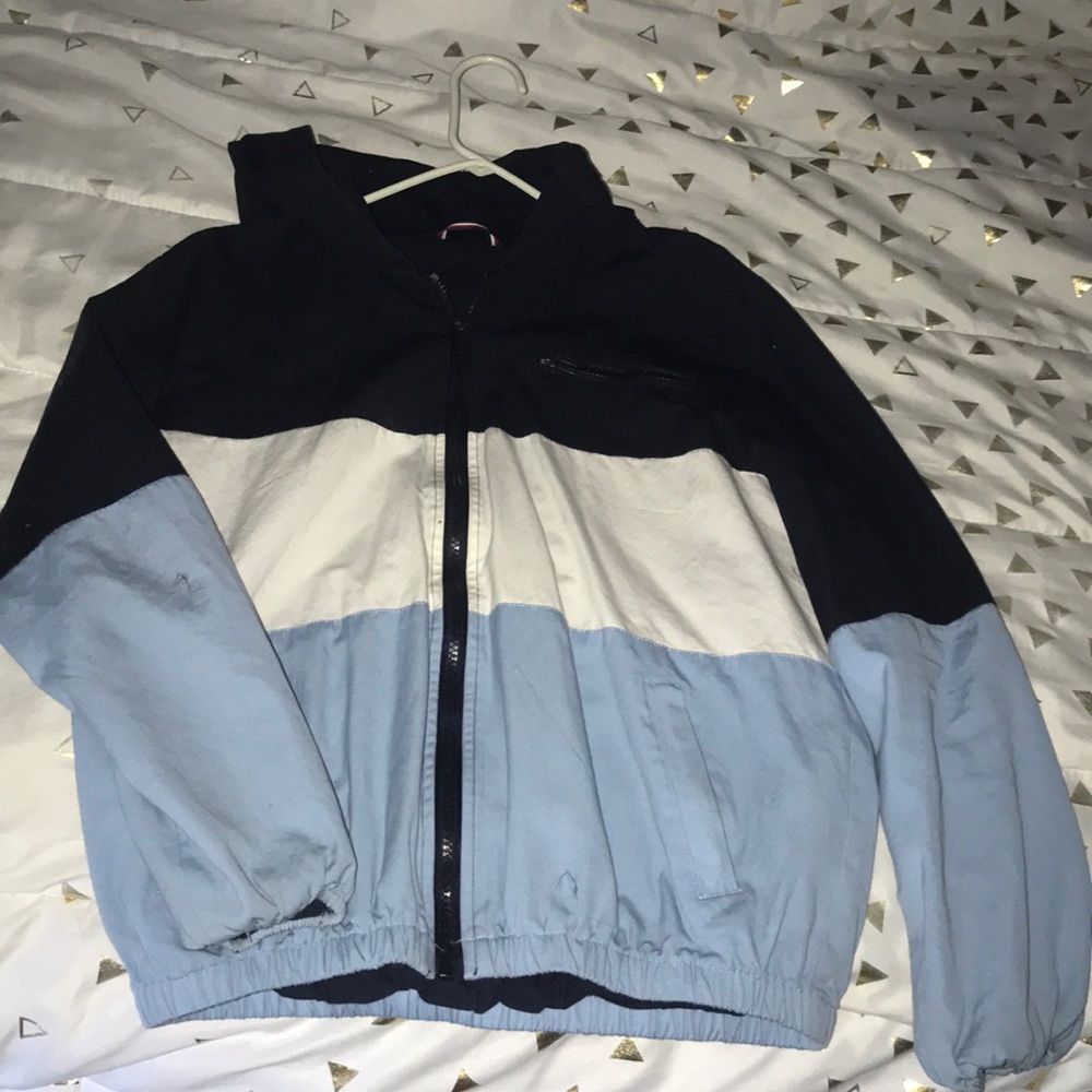 Brandy Melville Blue Bomber Jacket